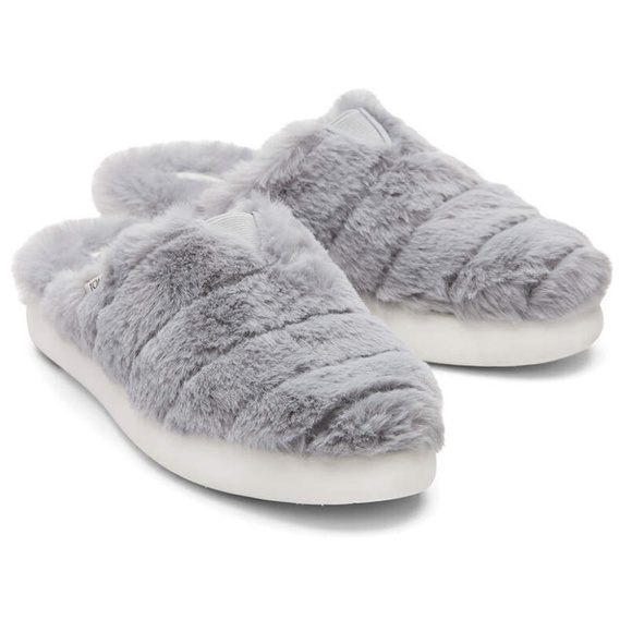 Toms Alpargata Mallow Mule Shoes Slippers Sneakers Mid Grey NIB - Picture 6 of 8
